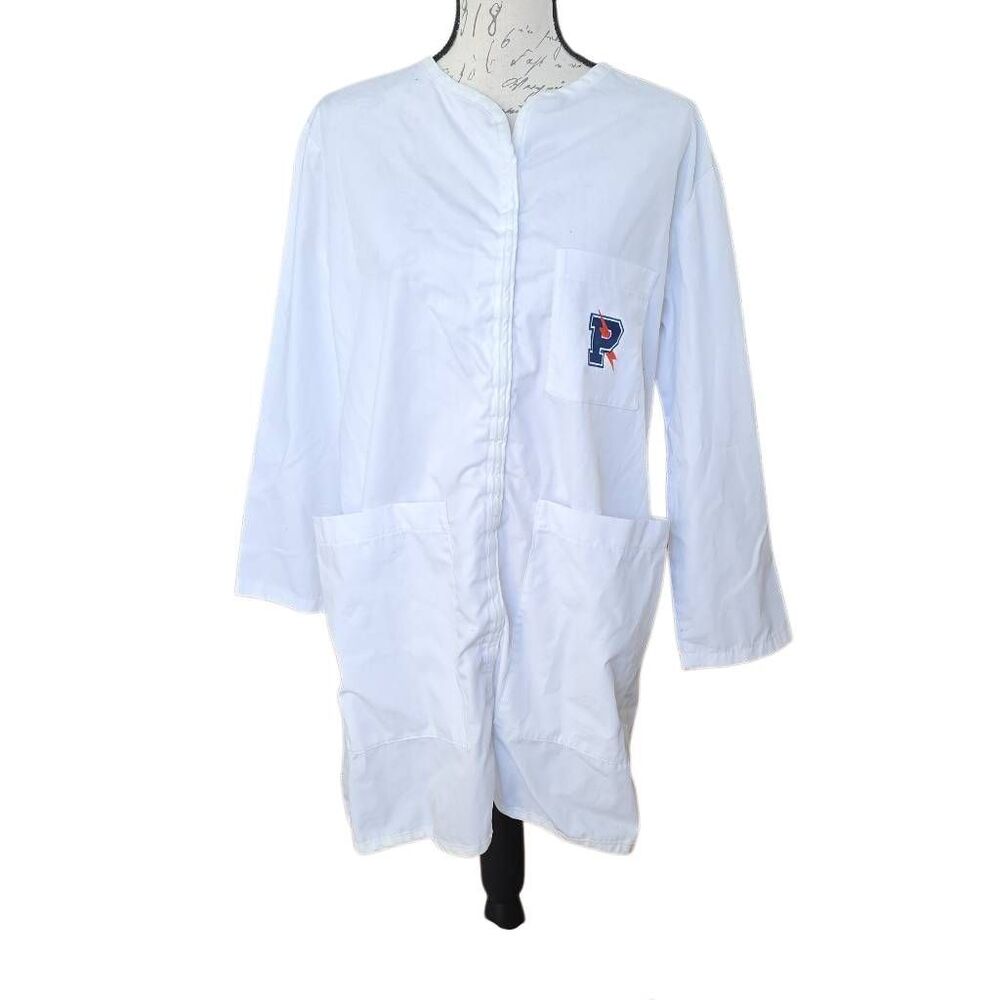 Unisex Size Small White Lab Coat